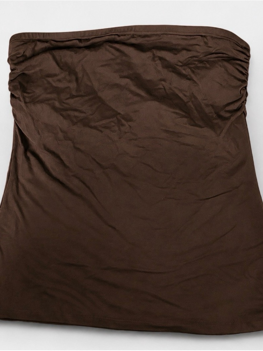 Strapless Brown Top
